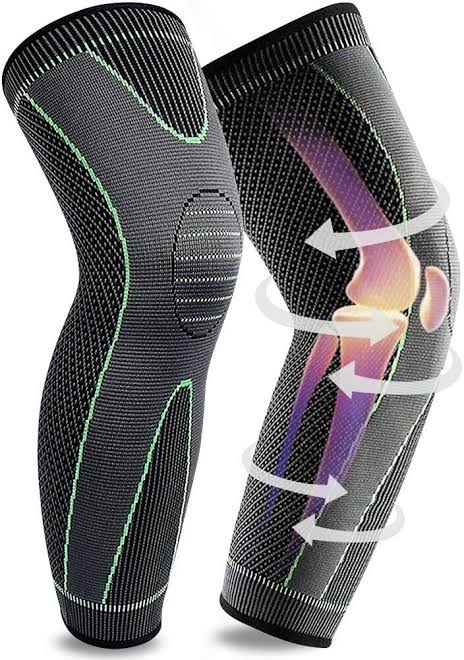 Compression Leg Sleeve with Elastic Straps – Full Support | Pain Relief | Winter Warmth