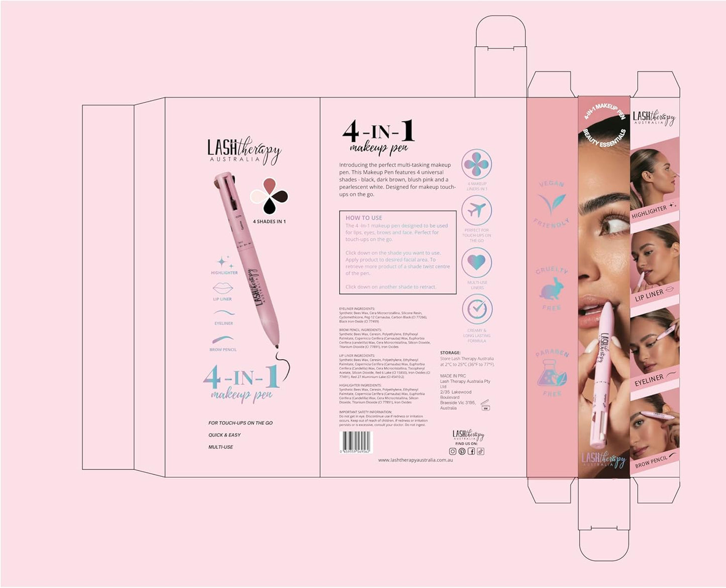 4-in-1 Multi-Effect Makeup Pen – Eyeliner Magic in One Tool!